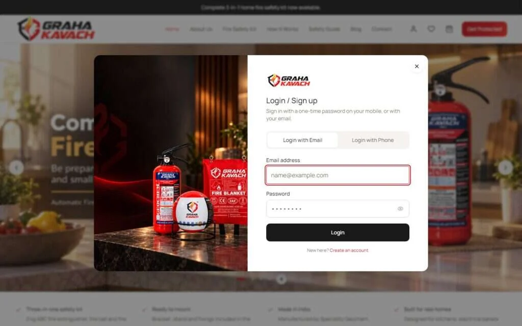 Graha Kavach website screenshot