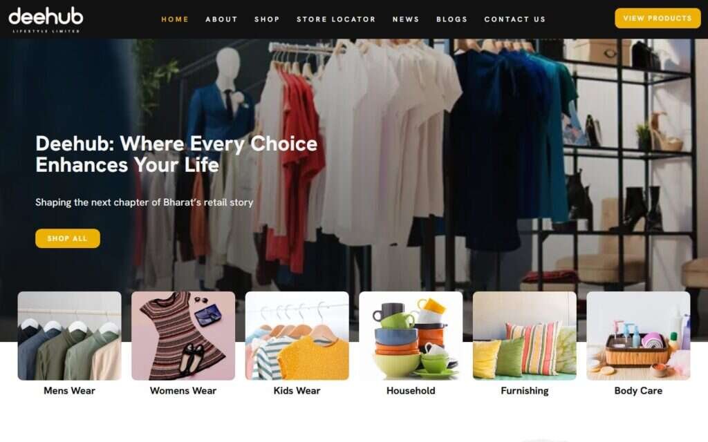 Deehub Lifestyle website screenshot