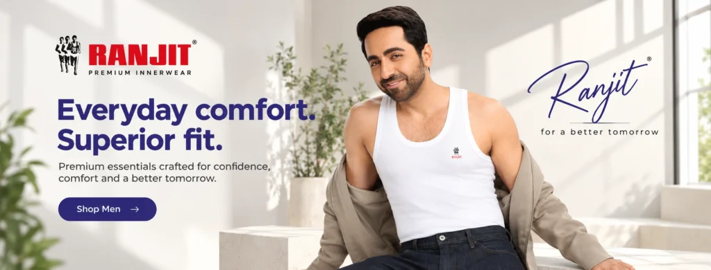 RANJIT Innerwear website screenshot