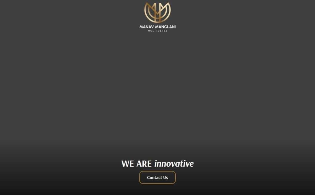 Manav Manglani Multiverse website screenshot