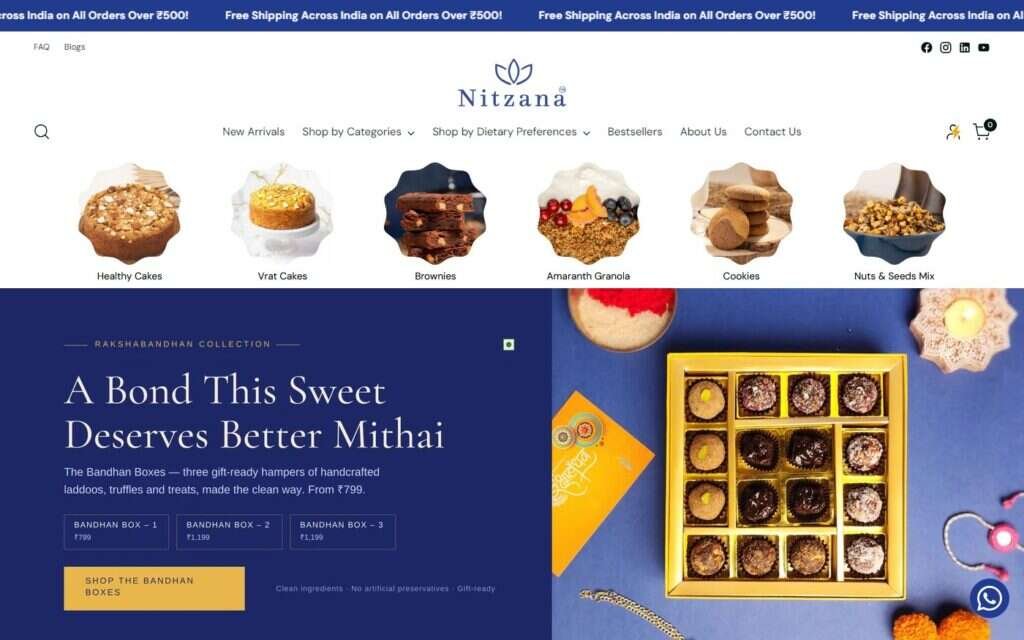 Nitzana website screenshot