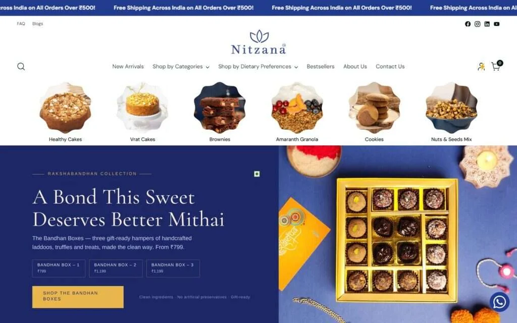 Nitzana website screenshot