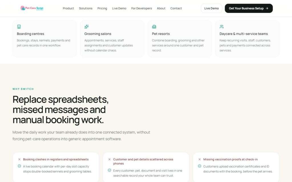 Pet Care Script screenshot