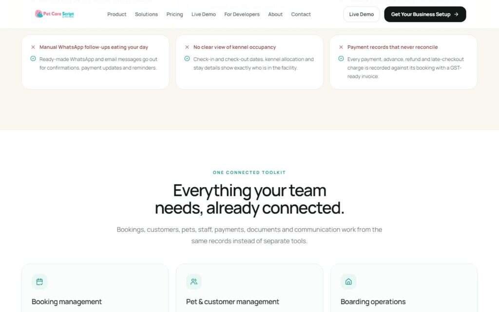 Pet Care Script screenshot